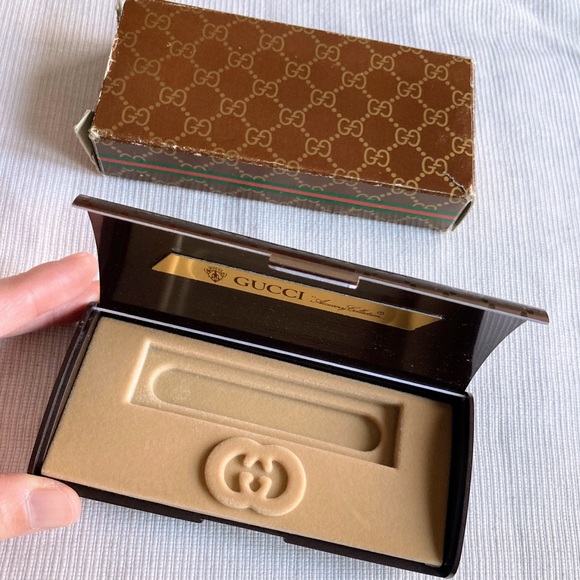 Vintage 1970s Authentic Gucci Accessory Collection Lighter Packaging & Box ONLY - Picture 6 of 14